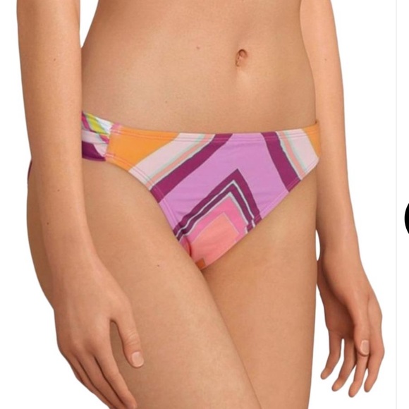 NWT Gibson Latimer Chevron U-Wire Bandeau 2 piece Bikini size small - Picture 3 of 12